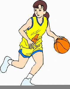 Free Animated Girls Basketball Clipart