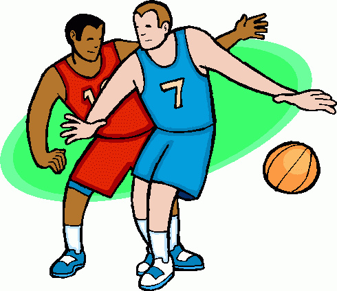 Basketball game clipart.