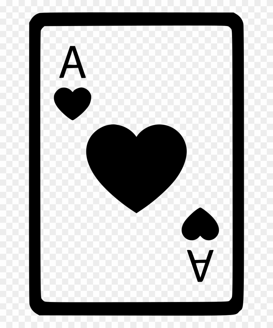 Ace hearts card.
