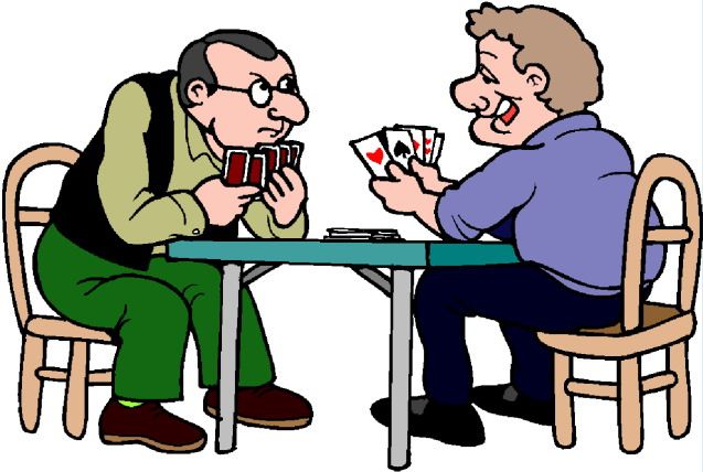 Card playing clipart