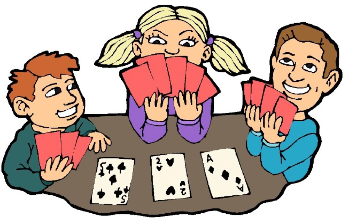 Card clipart playing.