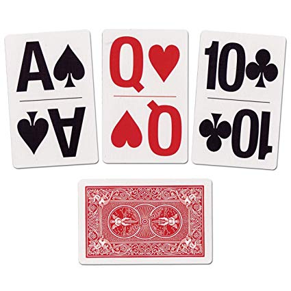 Bicycle Bridge Size Large Print Index Easy Viewing Playing Cards
