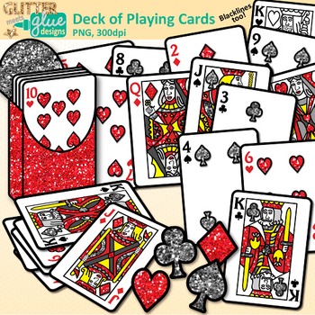 Deck of Playing Cards Clip Art