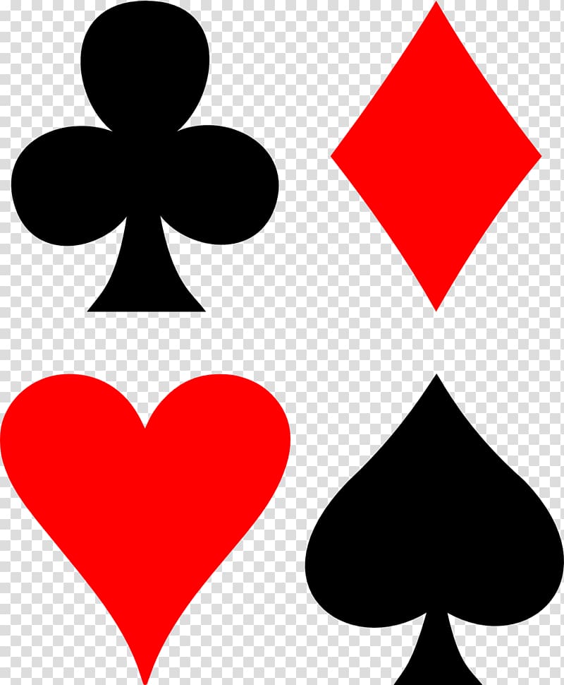 Assorted playing card symbols illustration, Set Suit Playing