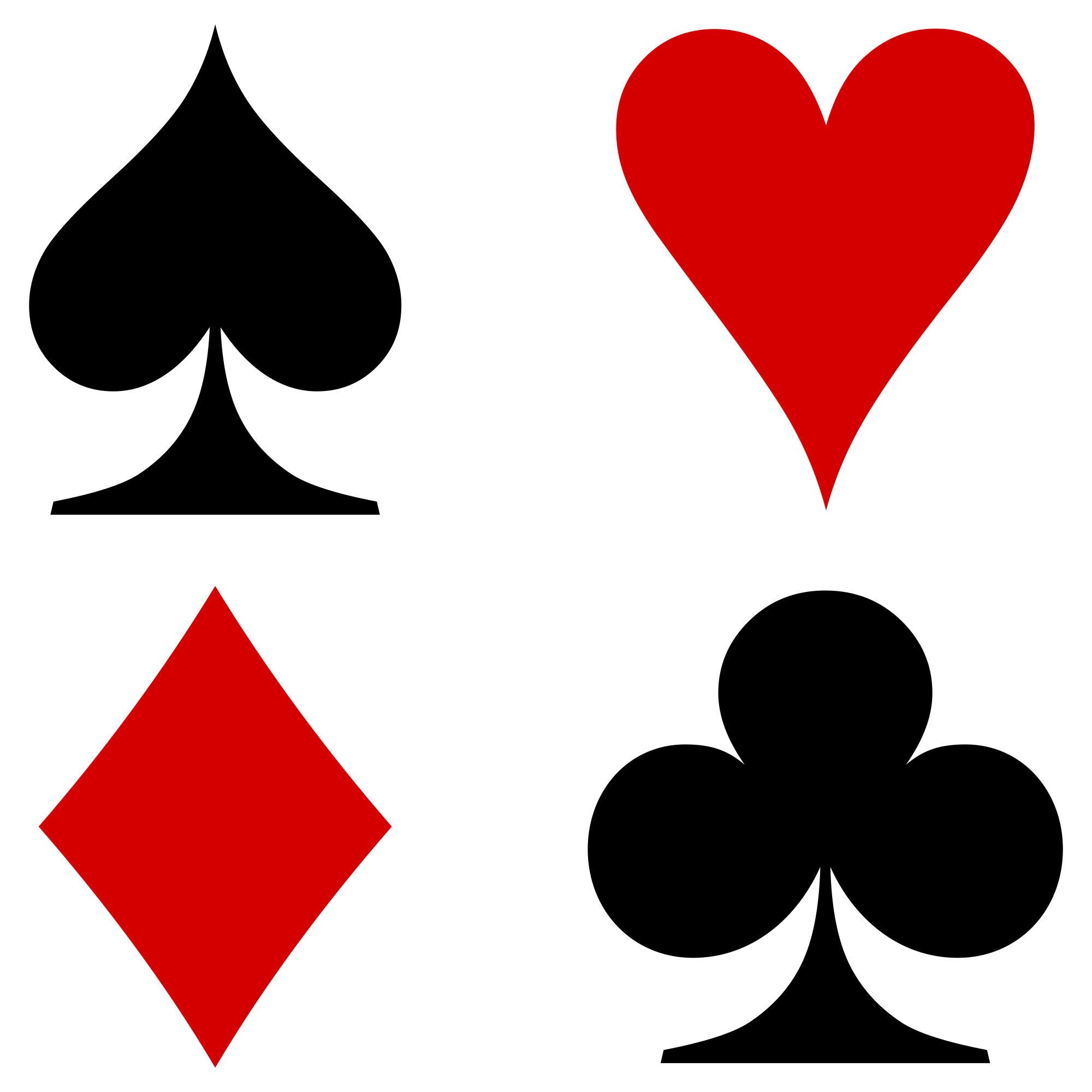 playing card clipart symbol