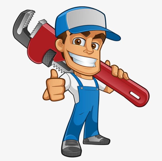 Cartoon plumber png.