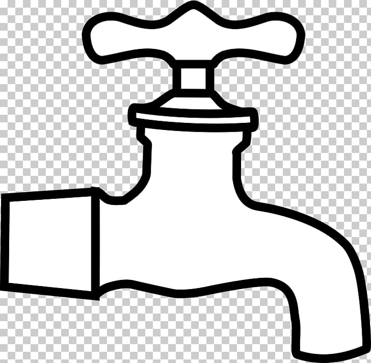 Tap water Plumbing , waterfaucetblackandwhite PNG clipart