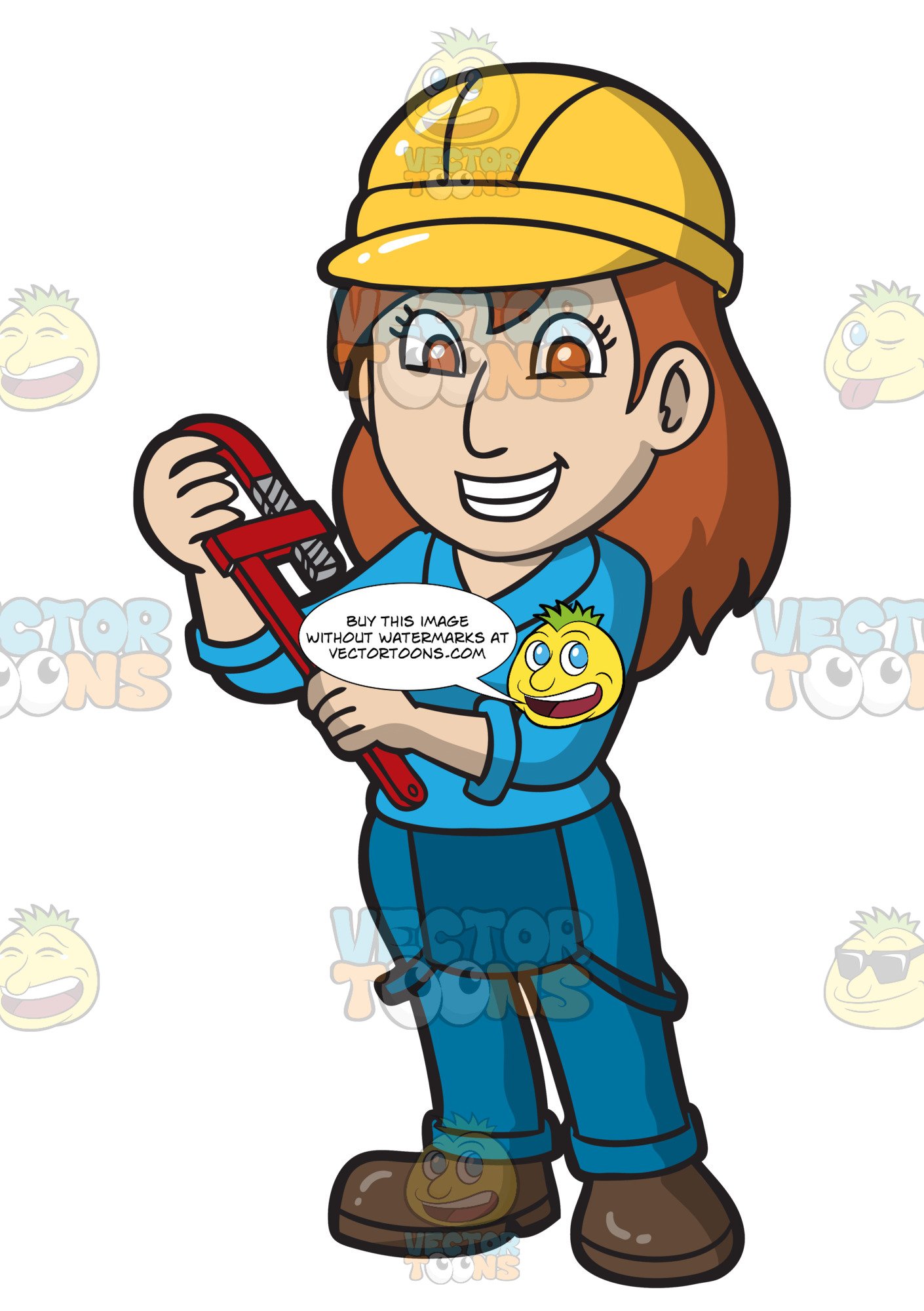 Plumber clipart female plumber, Plumber female plumber