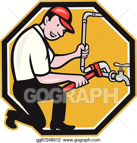 Vector illustration plumber.