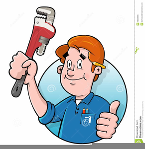 Cartoon plumber clipart.
