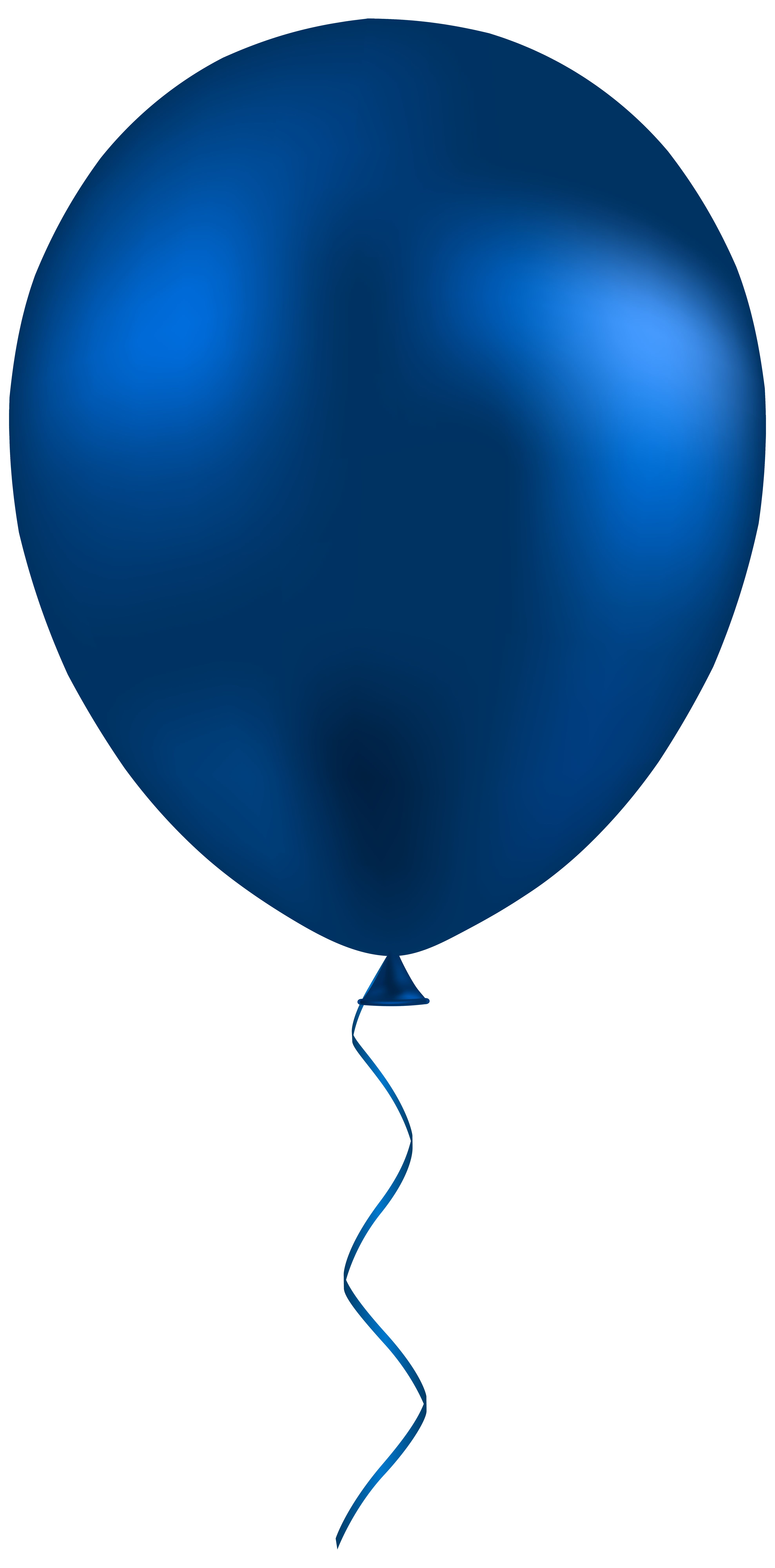 Dark blue balloon.
