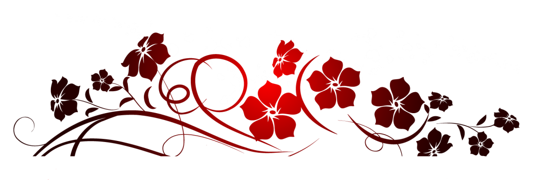 Red flowers decoration.