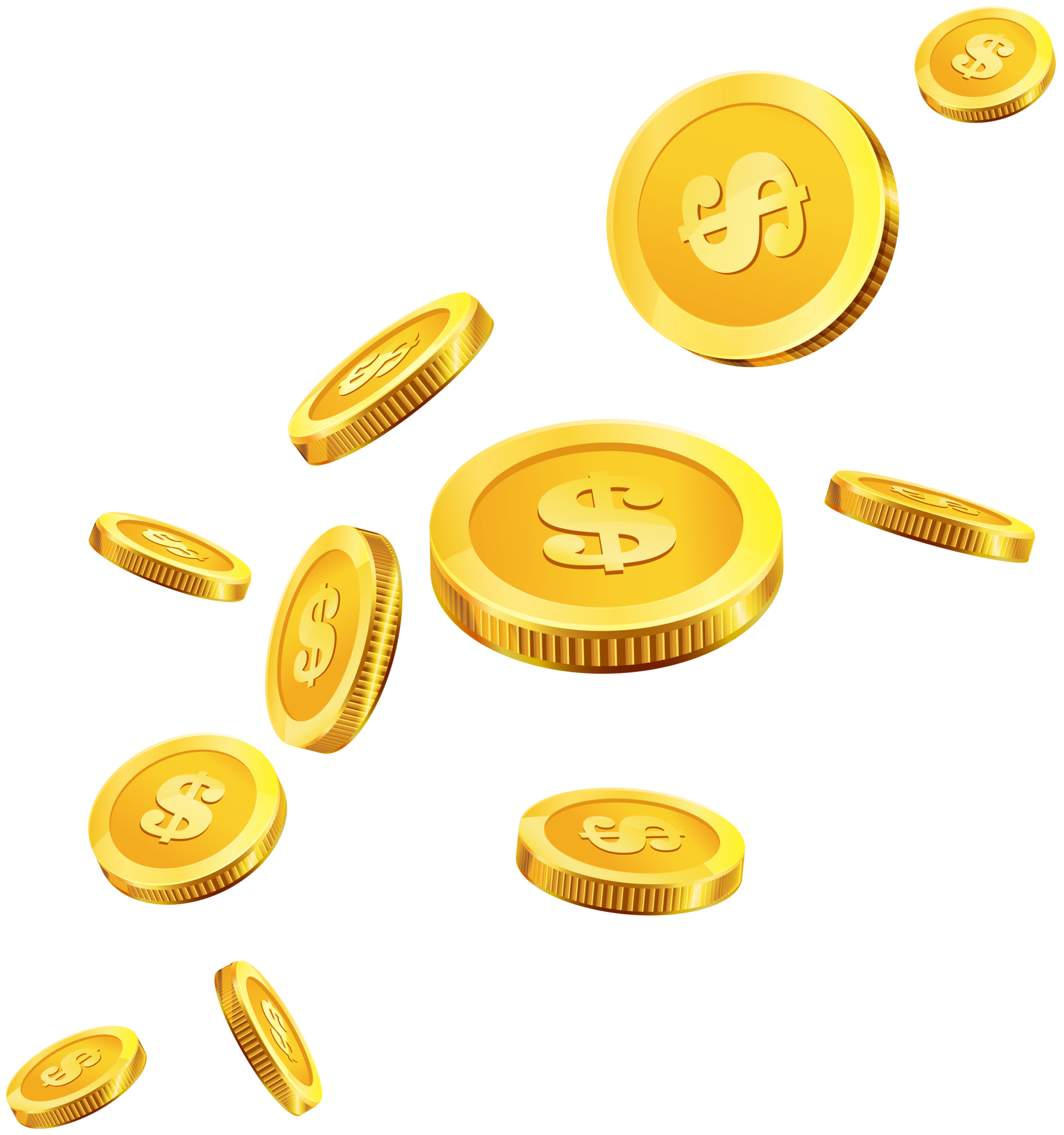 Coins gold png.
