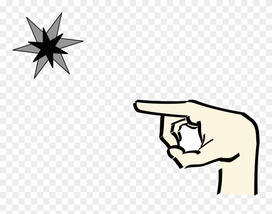 pointing hand clipart big
