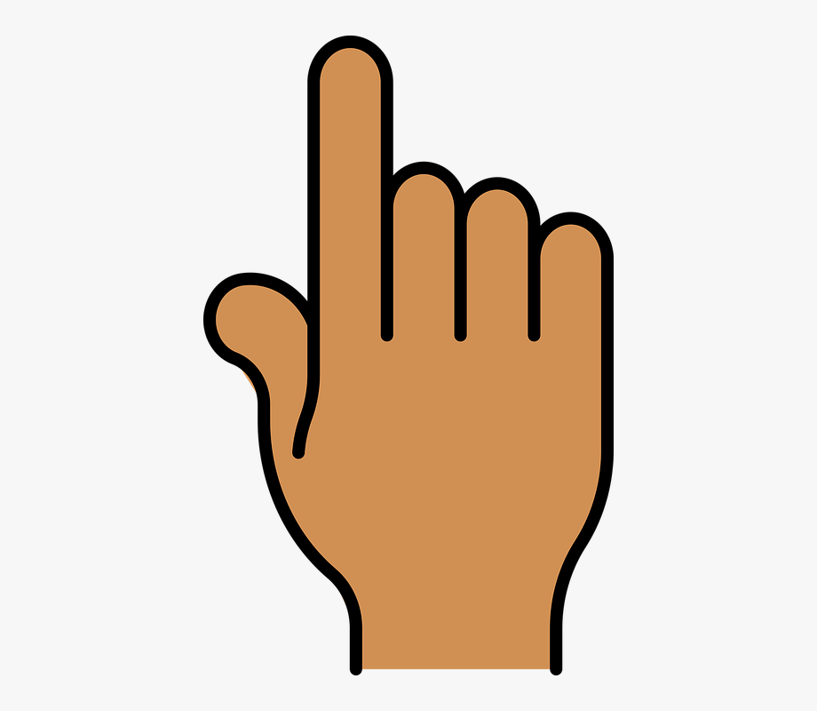 Index Finger Pointer Click Hand Brown Gesture You