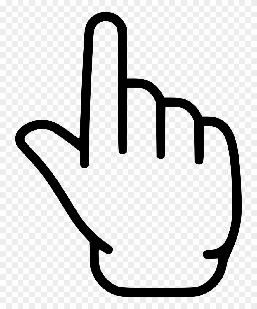 pointing hand clipart finger
