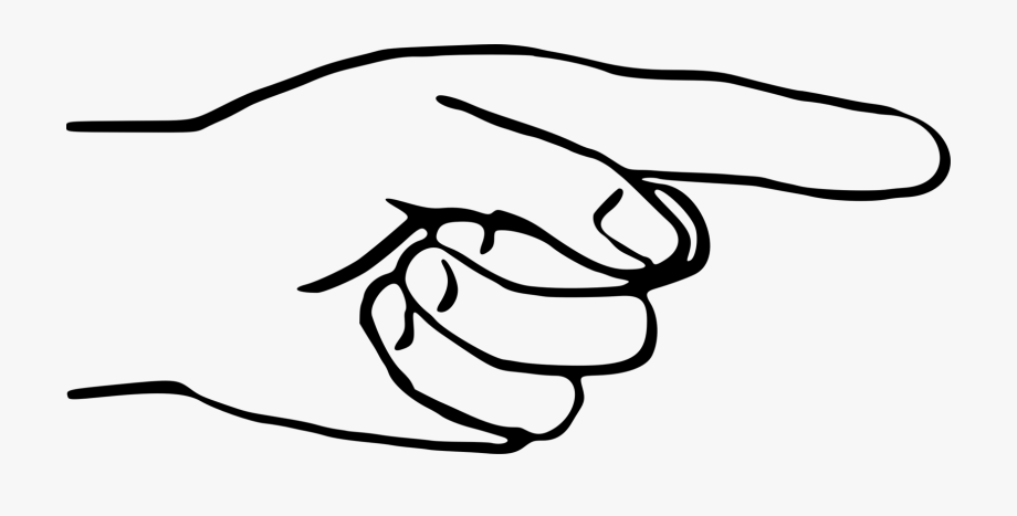 Pointing Clipart Middle Finger Hand