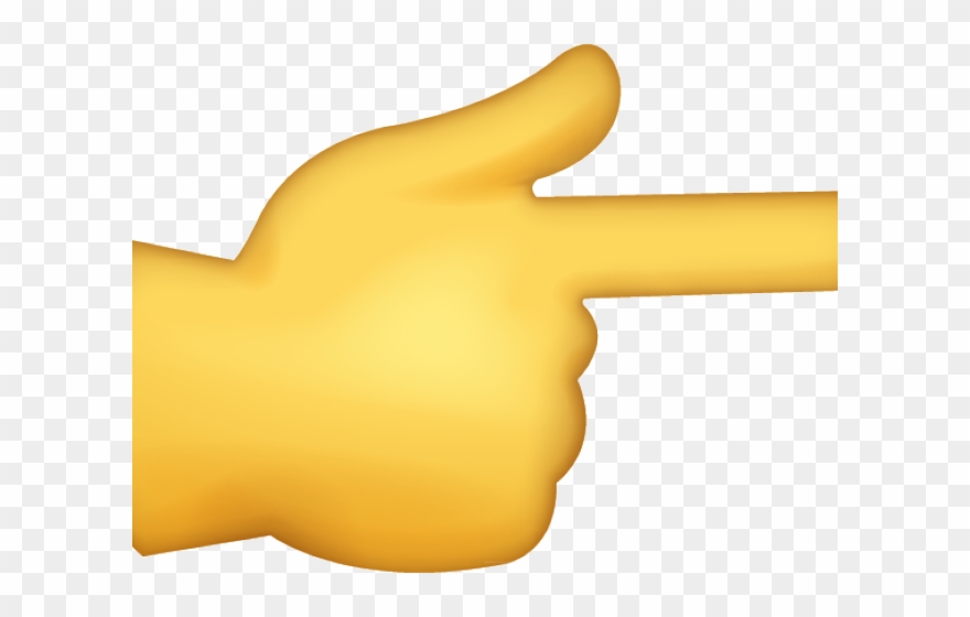 Hand Emoji Clipart Pointed Finger