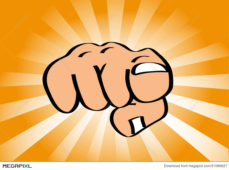 pointing hand clipart forward