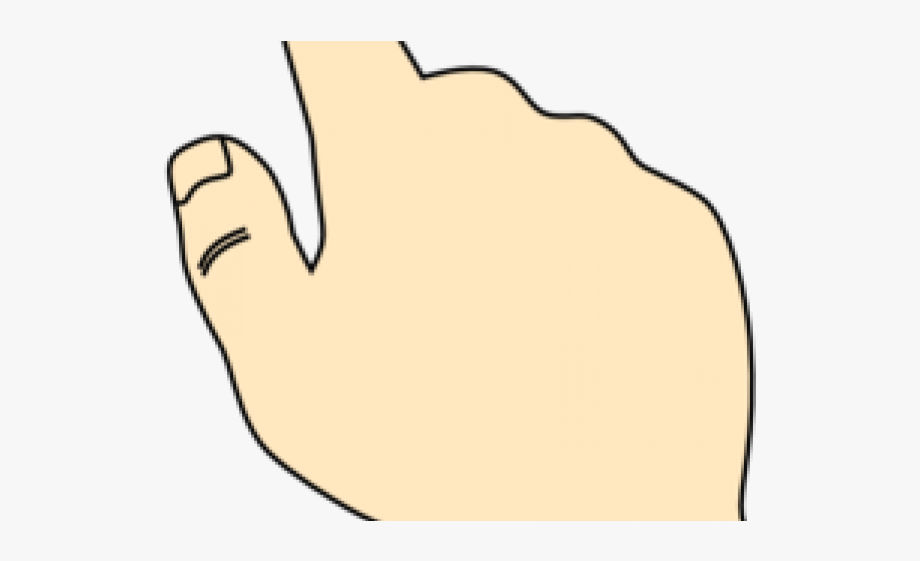 Pointing finger clipart.