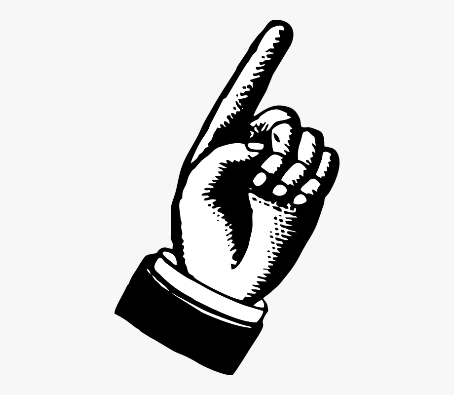 pointing hand clipart mano