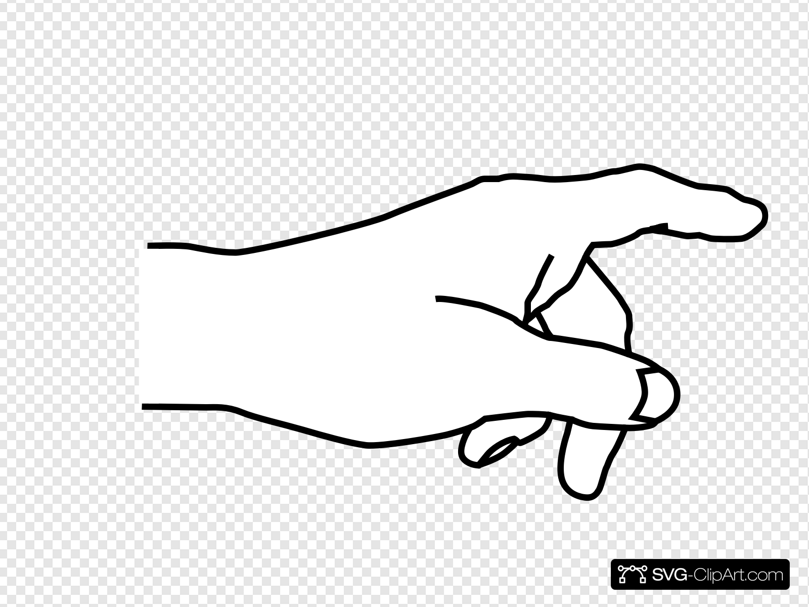 Hand Pointing Clip art, Icon and SVG