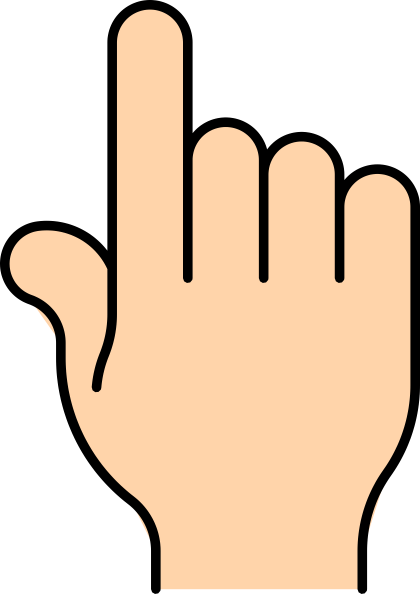 Pointing finger outline clipart images gallery for free