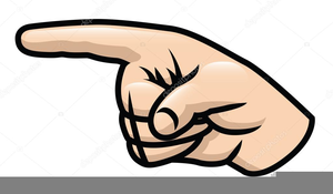 pointing hand clipart point