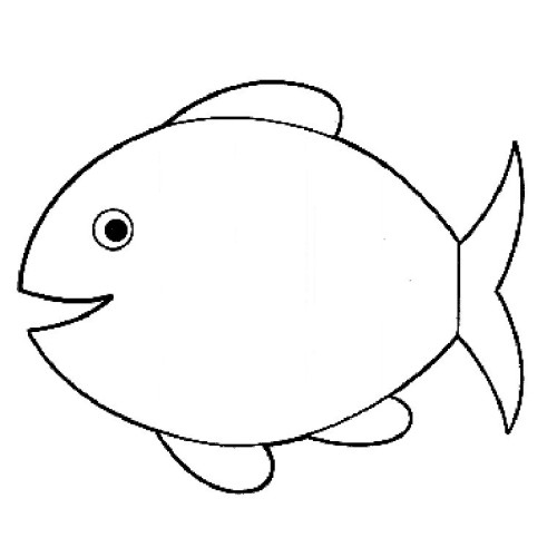 Coloriage dessiner poisson.