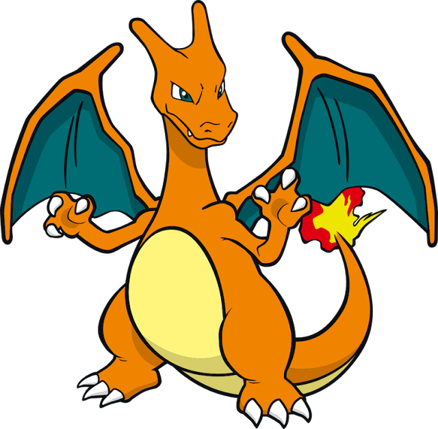 Charizard Pokemon Png Clipart Images Black and White