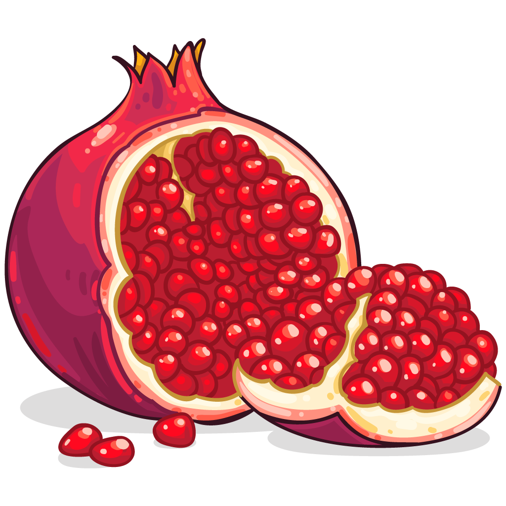 Pomegranate clipart free.