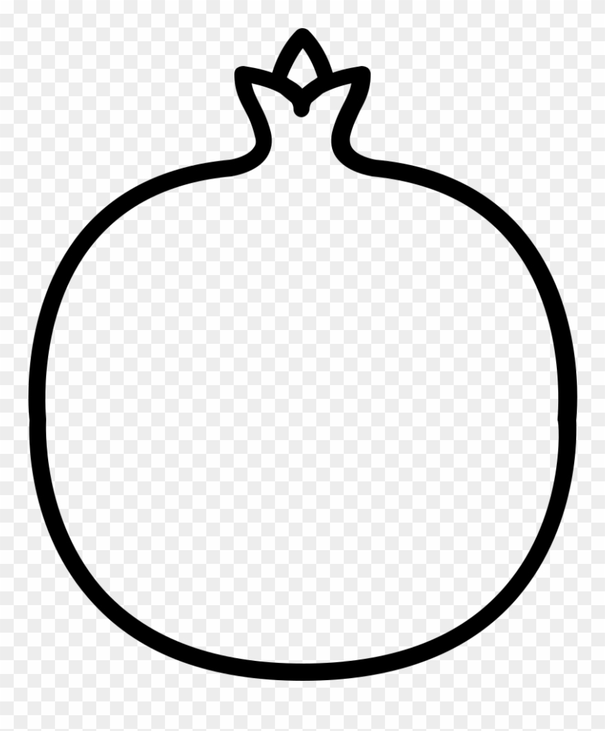 Pomegranate coloring page.