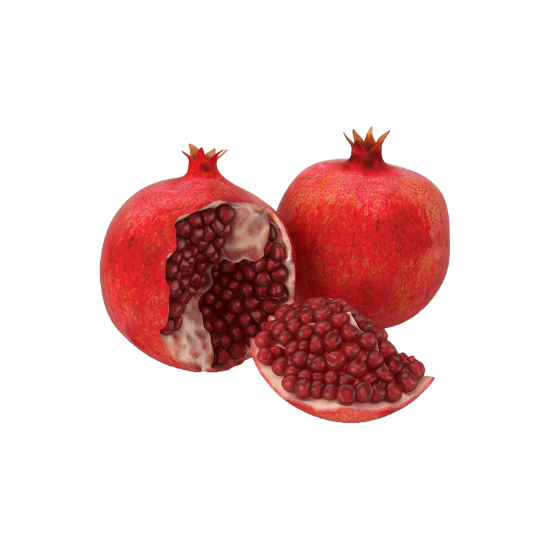 Pomegranate clipart single.