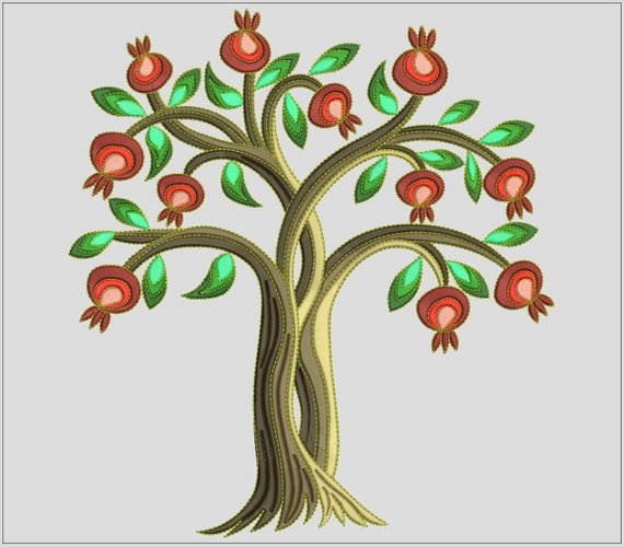 Pomegranate tree clipart clipart images gallery for free