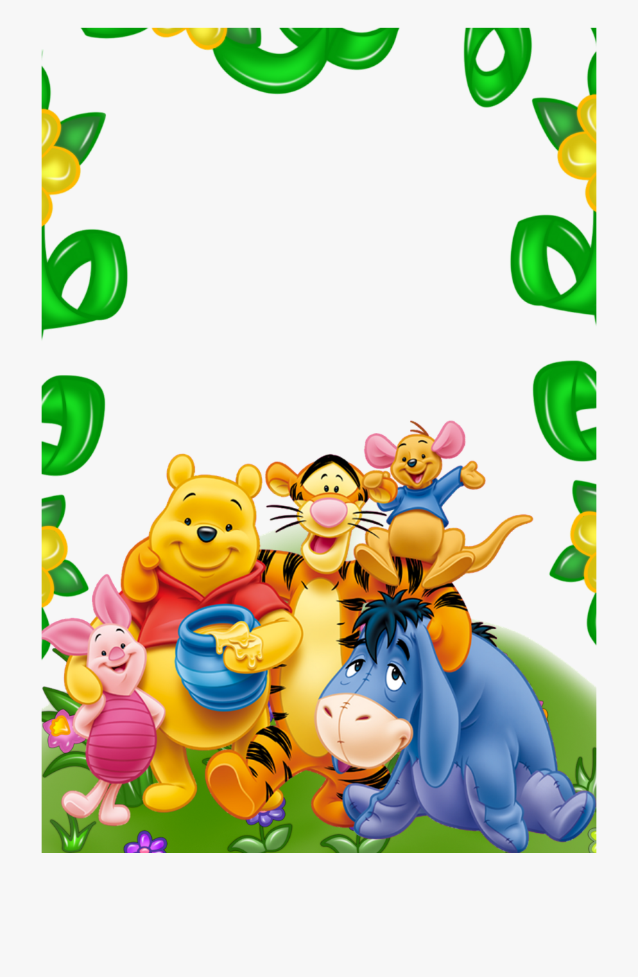 Winnie The Pooh And Friends Kids Transparent Frame