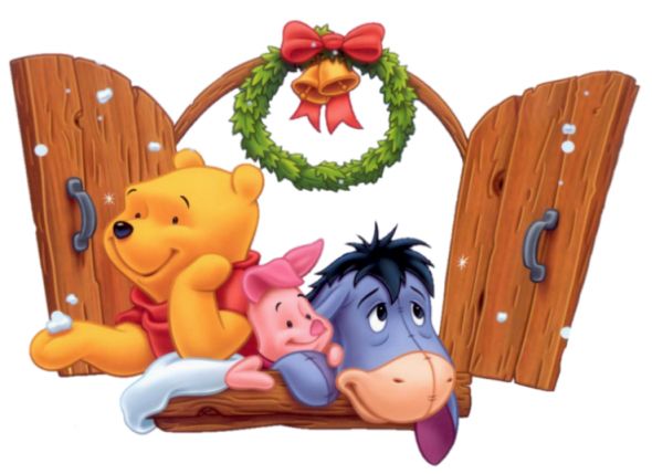 Christmas Disney Winnie the Pooh Clipart
