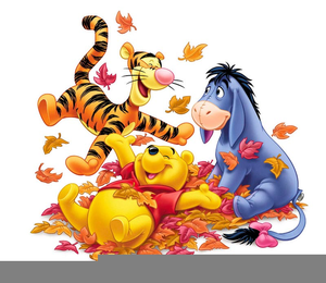 Fall pooh clipart.
