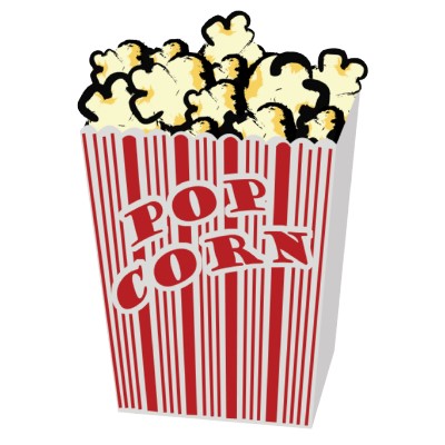 Animated popcorn clip.