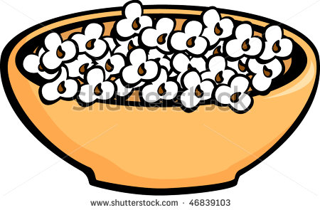 Popcorn bowl clipart.