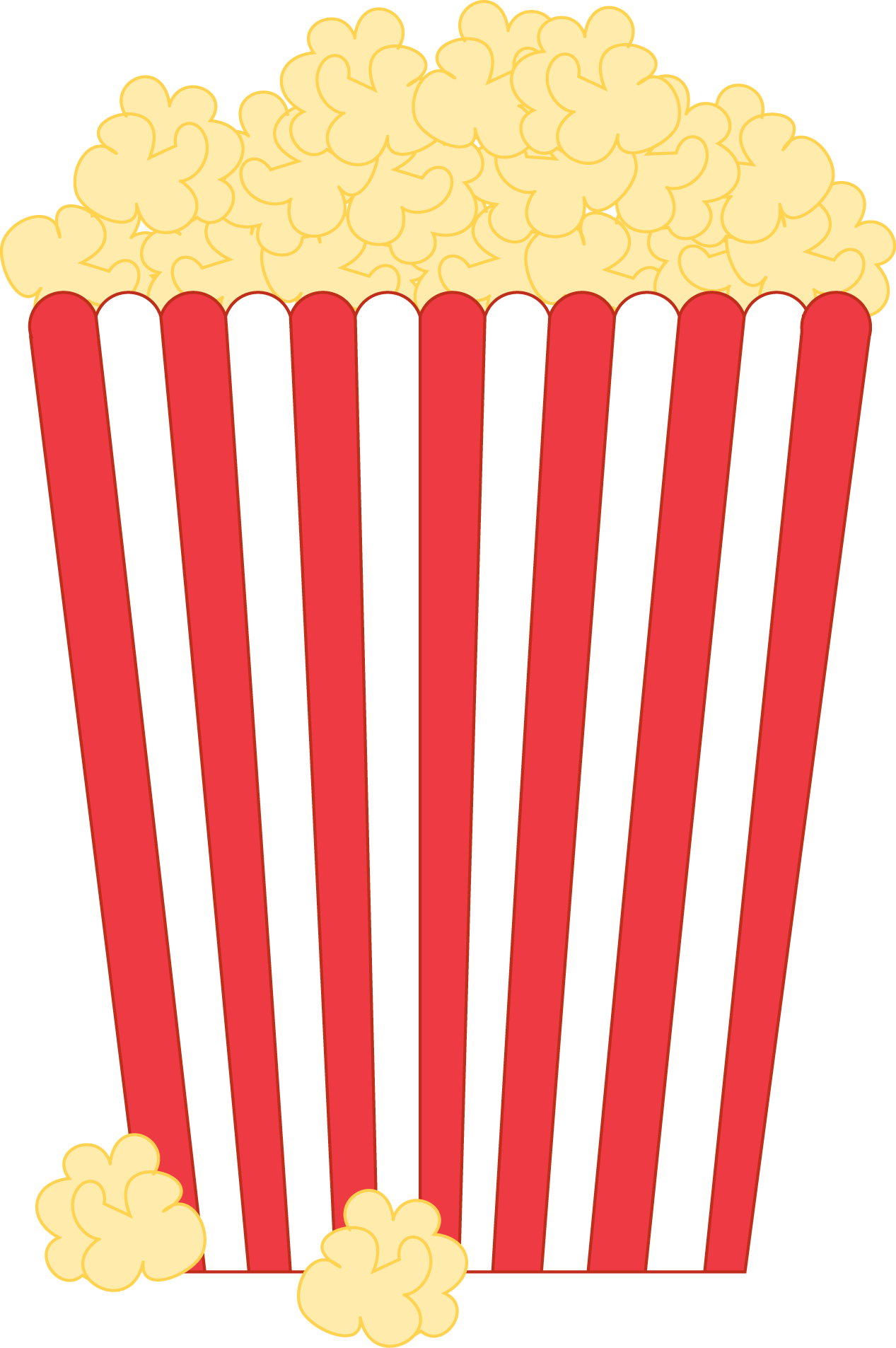 Cartoon popcorn clip.