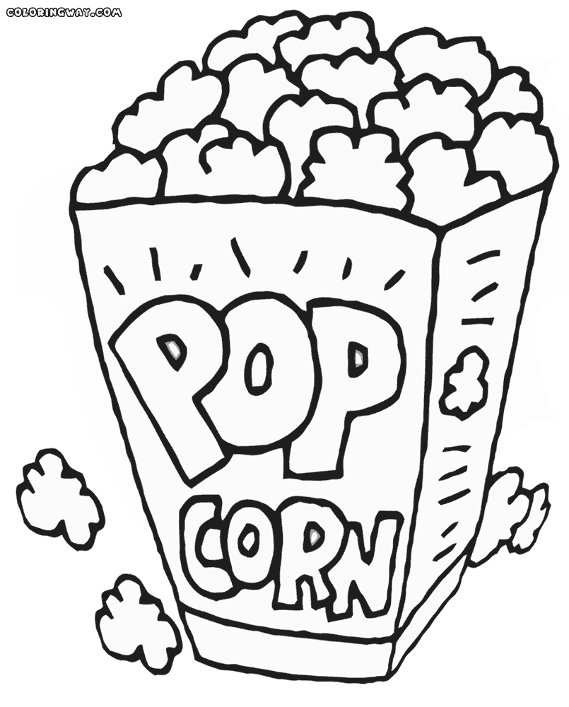 Free drawn popcorn.