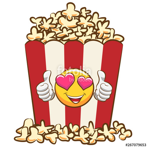 Popcorn vector graphic clipart design