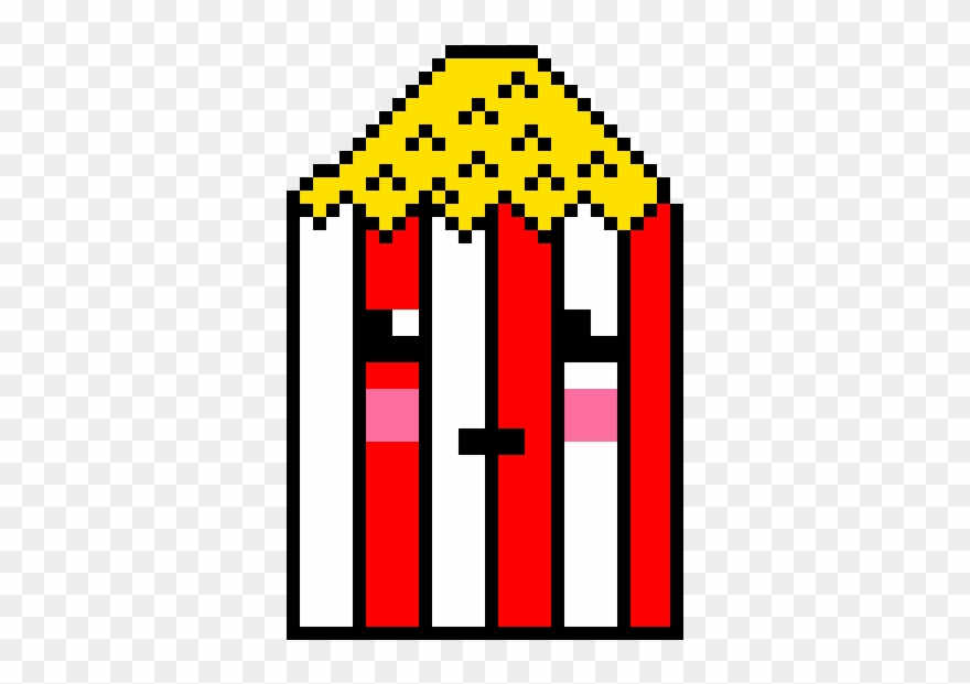 Kawaii popcorn illustration.