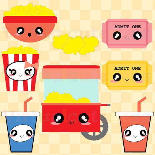 Movie Popcorn Clipart