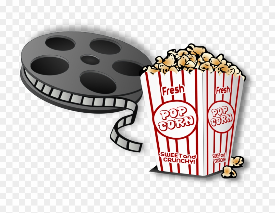 Movie and popcorn.