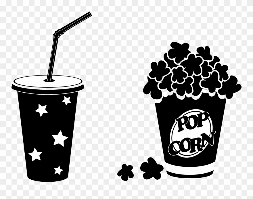 Popcorn silhouette png.