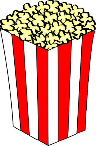 popcorn clipart simple