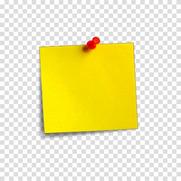 Square yellow note, Paper Post