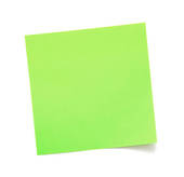 Green post notes.