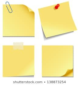 post it note clipart isolated